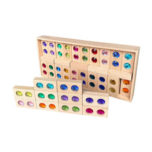 Load image into Gallery viewer, Papoose Wooden Full Double Gem Set of Blocks