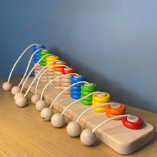 Load image into Gallery viewer, Bajo Wooden Rope Abacus