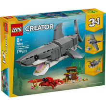 Load image into Gallery viewer, Lego Creator Fierce Shark with a Treasure Chest 31381
