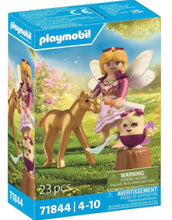 Load image into Gallery viewer, Playmobil Golden Unicorn Foal with Fairy 71844