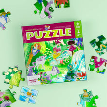 Load image into Gallery viewer, Crocodile Creek Foil Puzzle Magical Friends - 60 piece