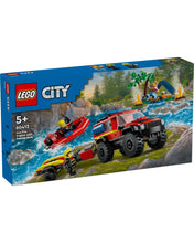 Load image into Gallery viewer, Lego City 4x4 Fire Truck with Rescue Boat 60412