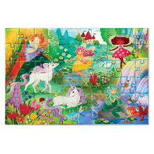 Load image into Gallery viewer, Crocodile Creek Foil Puzzle Magical Friends - 60 piece