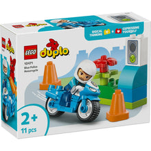 Load image into Gallery viewer, Lego Duplo Blue Police Motorcycle 10471