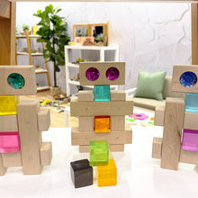 Load image into Gallery viewer, Papoose Wooden Full Double Gem Set of Blocks