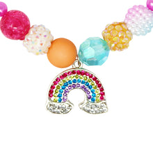 Load image into Gallery viewer, Pink Poppy Rainbow Colour Blast Necklace & Bracelet Set