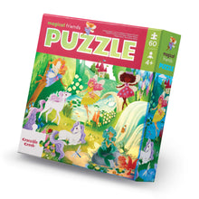 Load image into Gallery viewer, Crocodile Creek Foil Puzzle Magical Friends - 60 piece