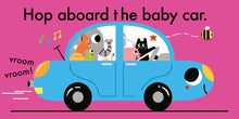 Load image into Gallery viewer, Hop Aboard! Baby’s First Vehicles by Elliot Kruszynski