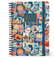 Load image into Gallery viewer, Legami Spiral Notebook Travel Stickers