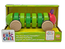Load image into Gallery viewer, Very Hungry Caterpillar Wooden Pull Along Toy