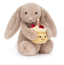 Load image into Gallery viewer, Jellycat Birthday Bashful Beige Bunny
