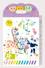 Load image into Gallery viewer, Haku Yoka Happy Pea Pod Crayons 12 Pastle