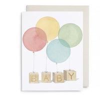 Load image into Gallery viewer, Baby Blocks Baby Card