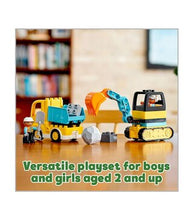 Load image into Gallery viewer, Lego Duplo Truck & Tracked Excavator 10931