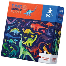 Load image into Gallery viewer, Crocodile Creek Dino World 500 pc Puzzle