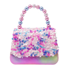 Load image into Gallery viewer, Pink Poppy Mermaid Sparkly Sequin Handbag