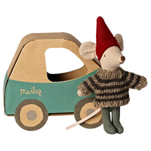 Load image into Gallery viewer, Maileg Christmas Little Brother in Car Box