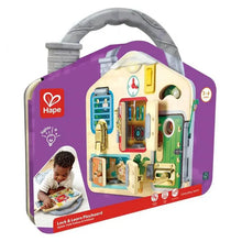 Load image into Gallery viewer, Hape Lock & Learn Playboard