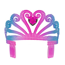 Load image into Gallery viewer, Pink Poppy Shimmering Mermaid Jewel Heart Crown