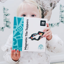 Load image into Gallery viewer, Learn & Grow Magnetic Tile Toppers - Roads 40 pack
