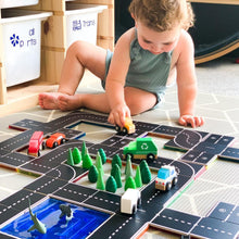 Load image into Gallery viewer, Learn & Grow Magnetic Tile Toppers - Roads 40 pack