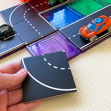 Load image into Gallery viewer, Learn & Grow Magnetic Tile Toppers - Roads 40 pack