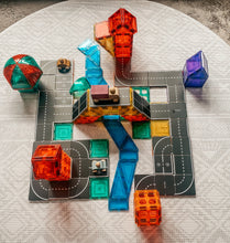 Load image into Gallery viewer, Learn & Grow Magnetic Tile Toppers - Roads 40 pack