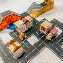 Load image into Gallery viewer, Learn & Grow Magnetic Tile Toppers - Roads 40 pack