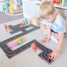 Load image into Gallery viewer, Learn & Grow Magnetic Tile Toppers - Roads 40 pack