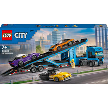 Load image into Gallery viewer, Lego City Car Transporter Truck with Sports Cars 60408