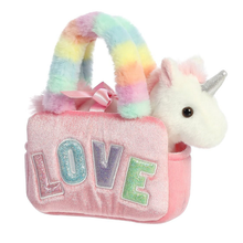 Load image into Gallery viewer, Fancy Pals Unicorn in Love Bag
