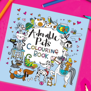 Adorable Pets Colouring Book - Rachel Ellen