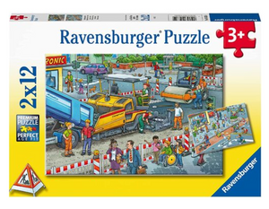 Ravensburger 2 X 12 Road Works Puzzle