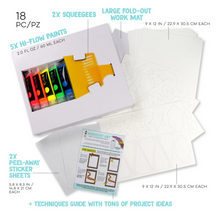 Load image into Gallery viewer, I Heart Art Squeegee Art Set