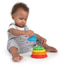 Load image into Gallery viewer, Hape Baby Stack &amp; Teeth Multi Textured Teether

