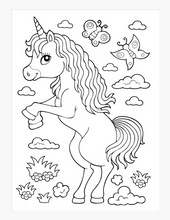 Load image into Gallery viewer, Unicorns Colouring Book