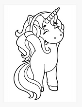 Load image into Gallery viewer, Unicorns Colouring Book