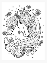 Load image into Gallery viewer, Unicorns Colouring Book