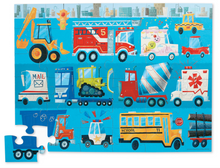 Load image into Gallery viewer, Crocodile Creek 36 Piece Vehicle Floor Puzzle