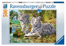 Load image into Gallery viewer, Ravensburger White Cat Puzzle 500 pieces
