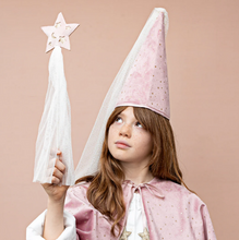 Load image into Gallery viewer, Mimi & Lula Stars & Moon Velvet Wand Pink