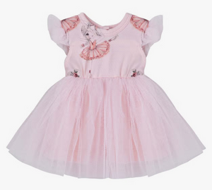Designer Kidz Ballerina Doll Dress Pink