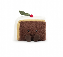 Load image into Gallery viewer, Jellycat Amuseable Christmas Cake Slice
