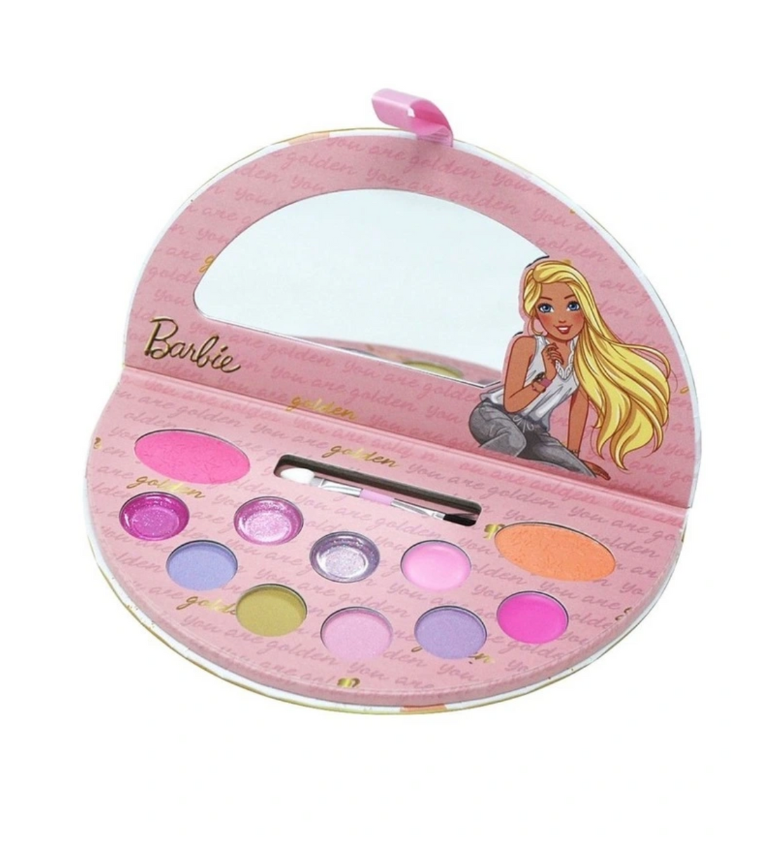 Pink Poppy Barbie Golden Blush Cosmetics Pallet Kinderplay Playthings