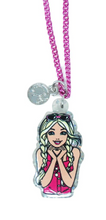 Load image into Gallery viewer, Pink Poppy Barbie Necklace & Bracelet Set