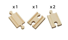Load image into Gallery viewer, Brio Mini Straight Tracks 4 Pieces 33333