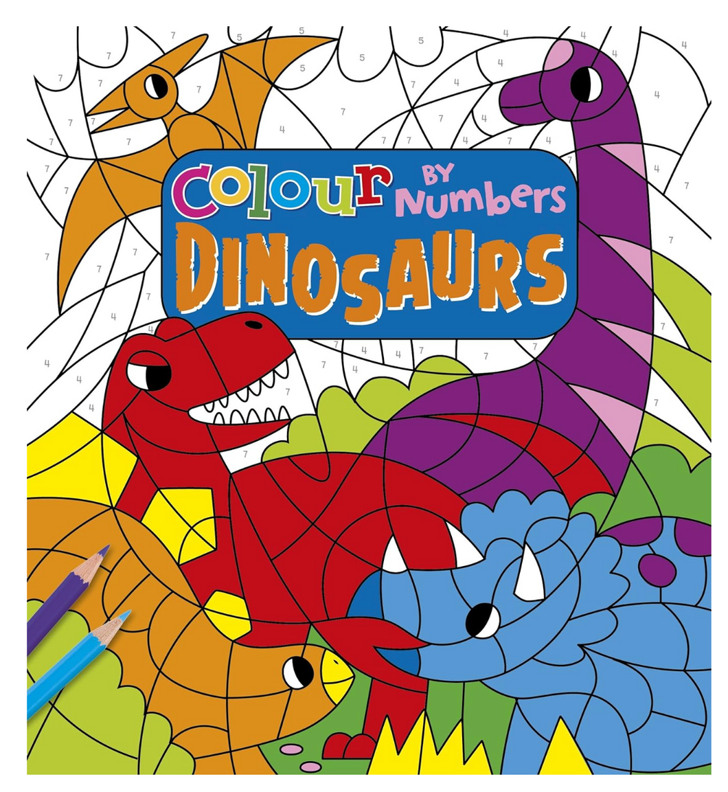 Colour By Numbers Dinosaur