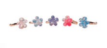 Load image into Gallery viewer, Great Pretenders Shimmer Flower Rings 5 Pack