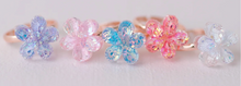 Load image into Gallery viewer, Great Pretenders Shimmer Flower Rings 5 Pack