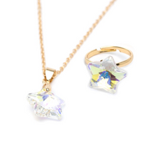 Load image into Gallery viewer, Great Pretenders Holographic Star Necklace & Earring/Ring Set